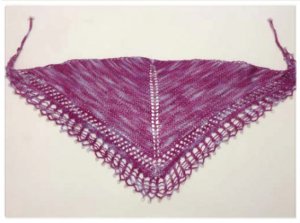 Hand Knit Jewelry Kits - Dryad Drops Kerchief Kit - Blue, Magenta, and Green