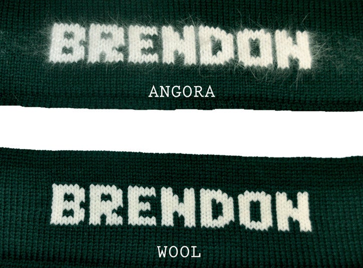 Large Personalized Knit Wool Christmas Stocking - The Golfer