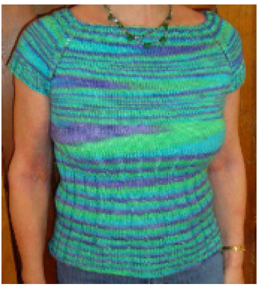 Hand Knit Patterns - Sweaters - Rib It Tee