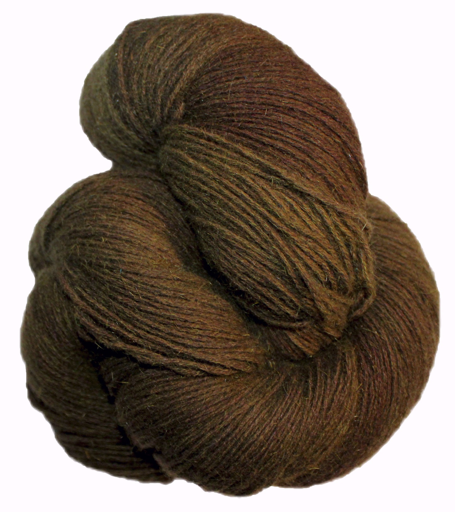 New Zealand Possum Yarn - Hand Dyed Raw Umber