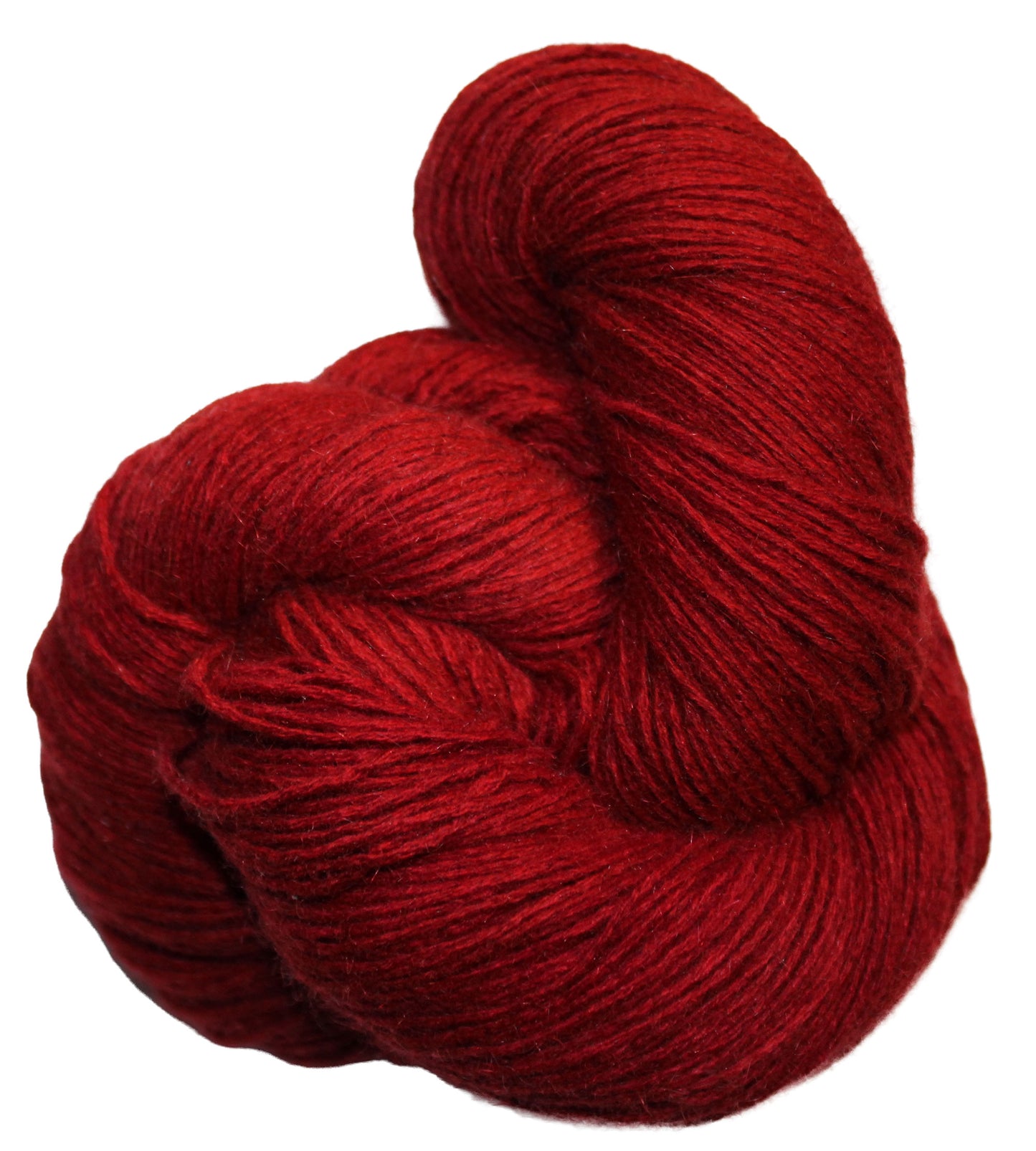 New Zealand Possum Yarn - Hand Dyed Cranberry