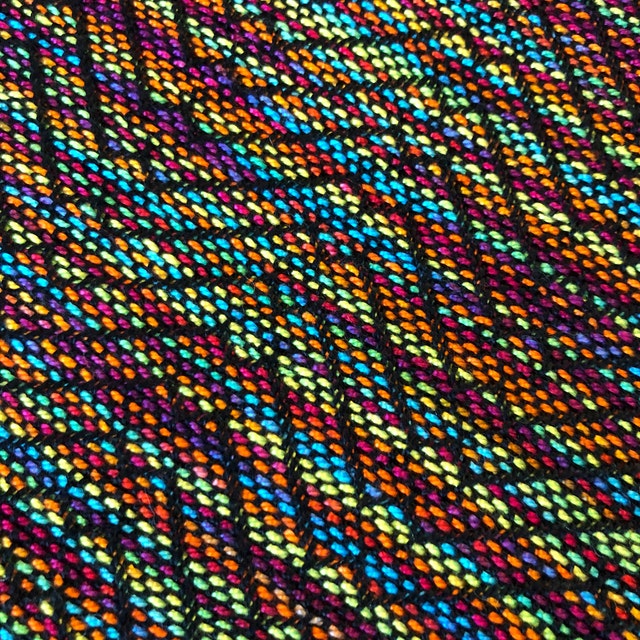 Rainbow Shawl woven by James Norris