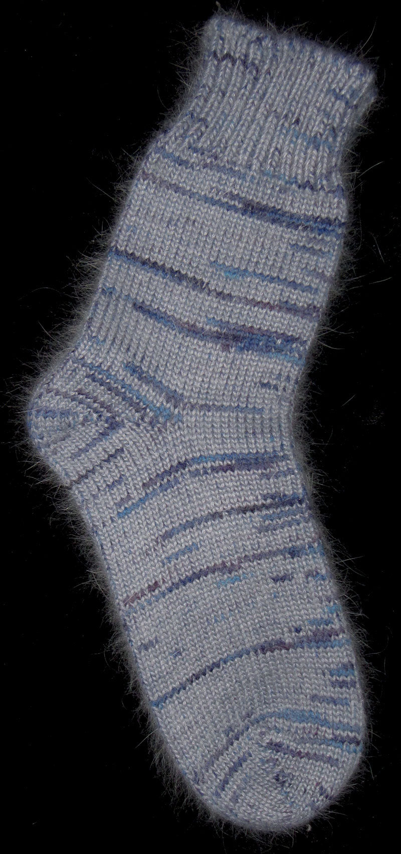 Socks - Blue Angora, BFL, and Nylon