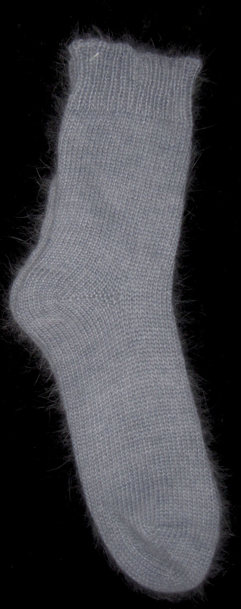 Socks - Blue Angora, Nylon Blend