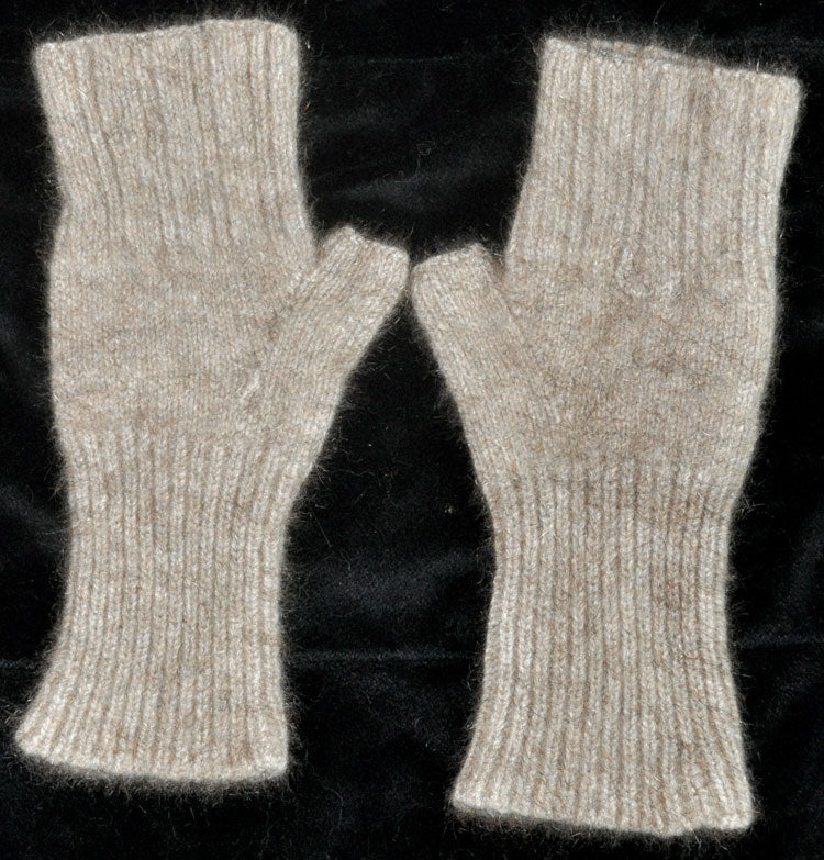 Fingerless Mitts - Merino Wool, NZ Possum, Silk, and Nylon