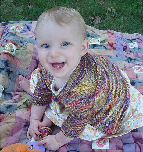 Hand Knit Patterns - Sweaters - Love Me Tender Baby Sweater