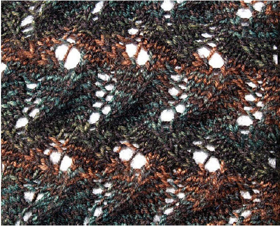 Hand Knit Sock Pattern - Wagging Lace Sock Pattern