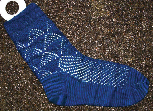 Hand Knit Sock Pattern - Snow cone Lace Socks