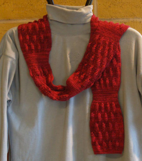 Hand Knit - Shawls and Shawlettes - Round About Lace Scarf