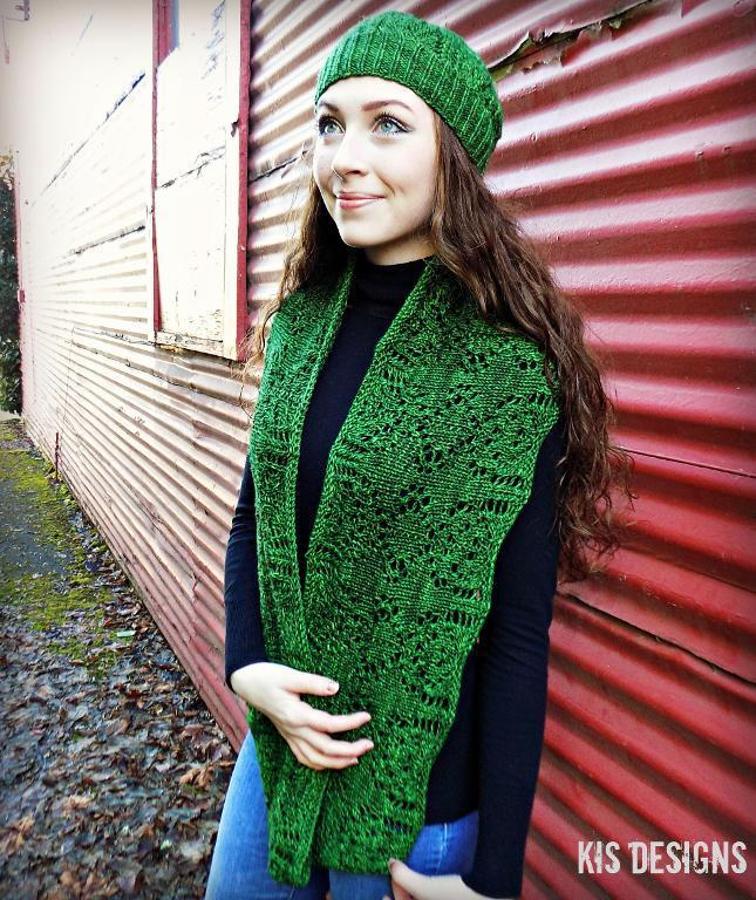 Hand Knit - Shawls and Shawlettes - Under the Influence Hat & Cowl Set