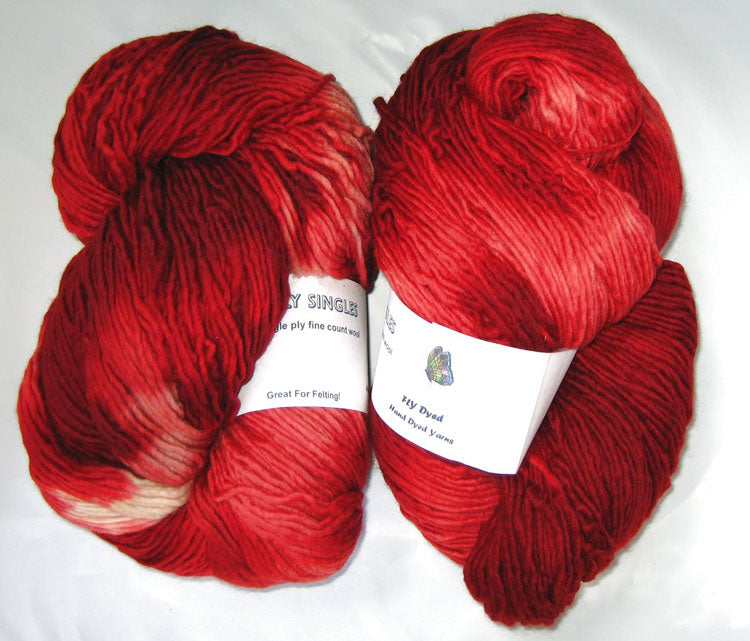Wooly Singles - Red to White Ombre